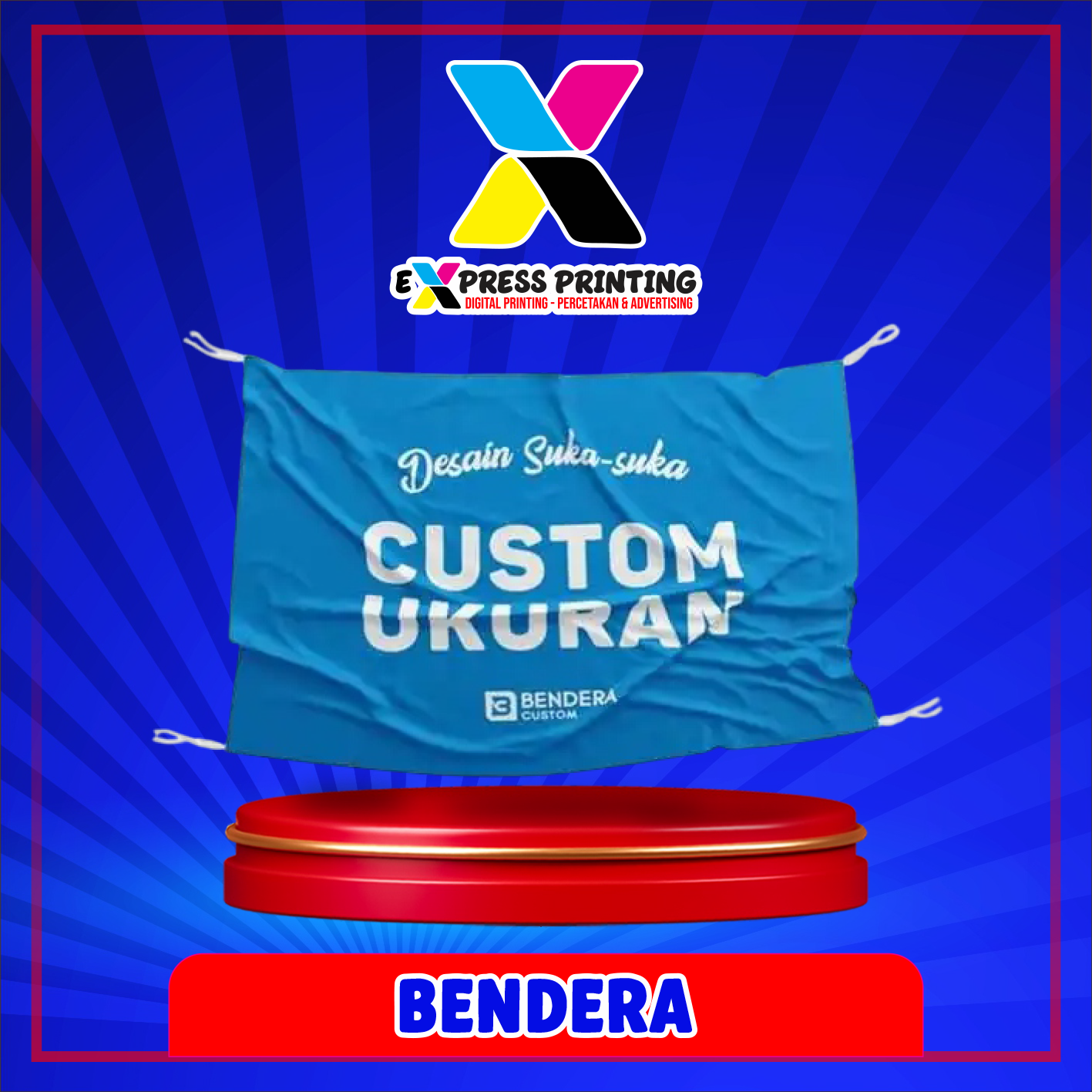 Cetak Bendera Kain Express 24 Jam