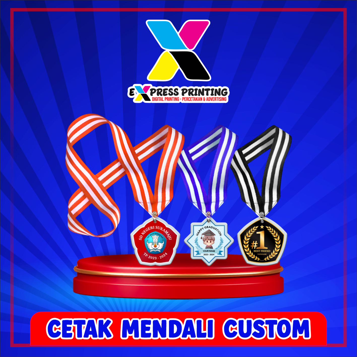 Cetak Mendali Custom Express 24 jam