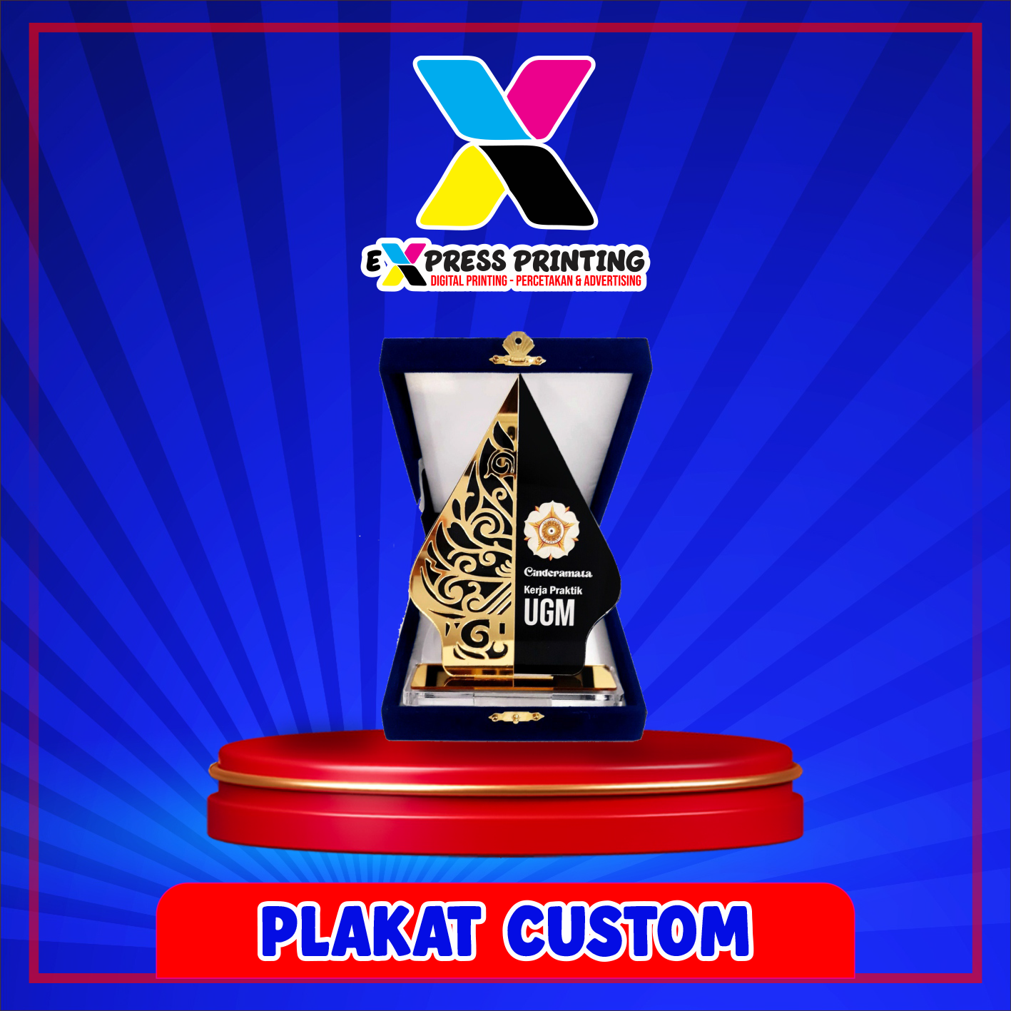 Cetak Merchandise Plakat Custom Express 24 Jam