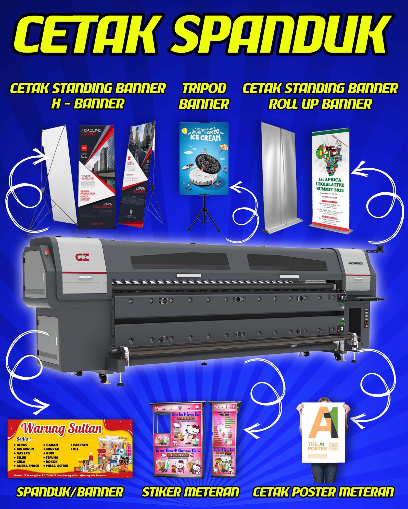 Mesin Cetak Spanduk Express 24 jam