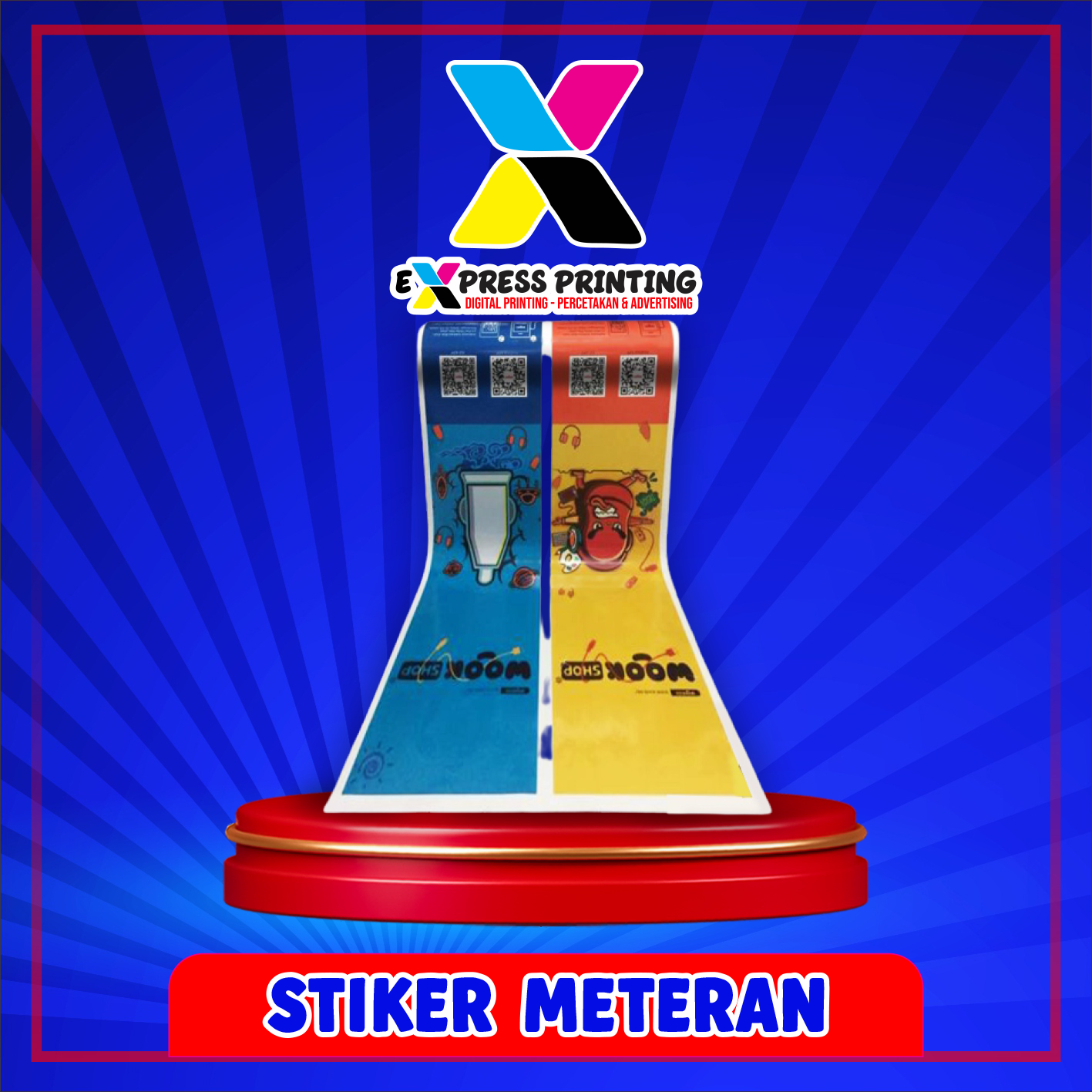 Cetak Stiker Meteran Express 24 jam